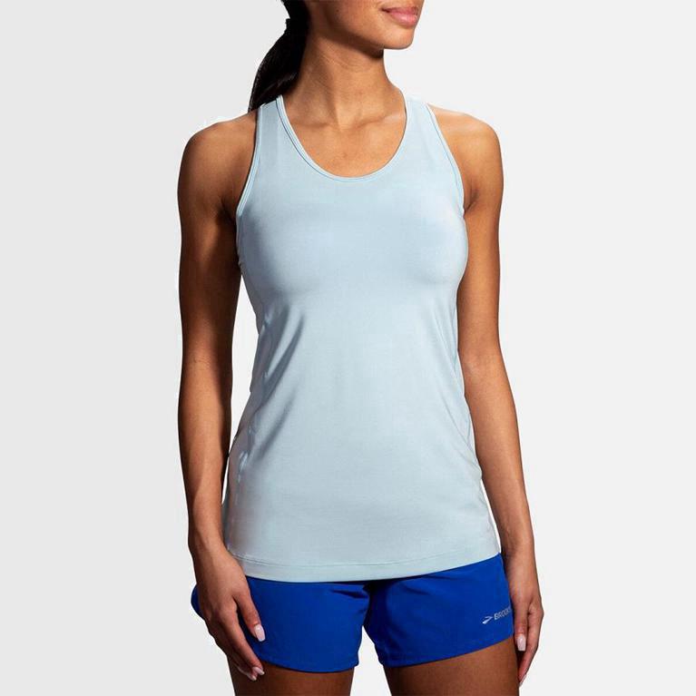 Brooks Pick-Up NZ - Women's Running Tank Top - Blue (87631-DJZQ)